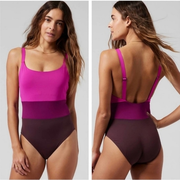 Athleta Other - Athleta Coastline One Piece Swimsuit in Electric Fuschia sz Small NEW NWT SU009
